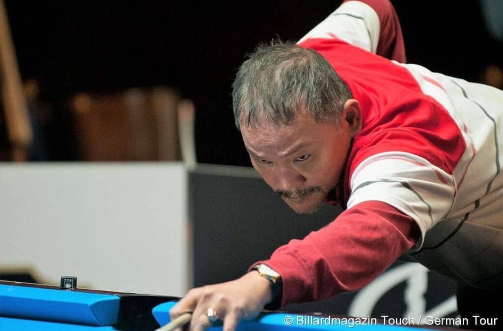 Pressemitteilung: Drei Pool-Billard-Weltmeister in Berlin. Efren Reyes, Earl Strickland und Francisco Bustamante auf Abschiedstournee