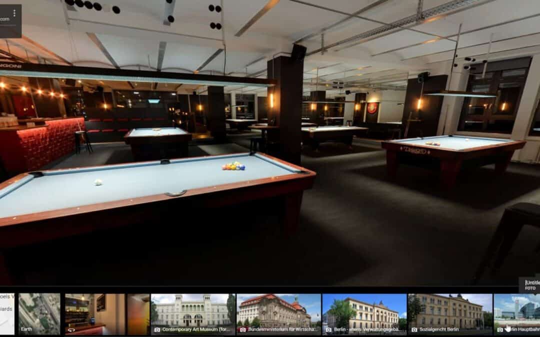 Das Bata Bar & Billiards in 3D mit Google Street View begehen